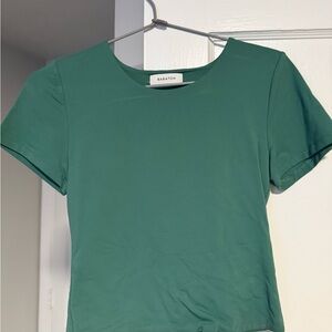 Babaton Green Short Sleeve Top